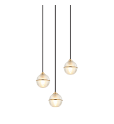  40W G9 Aged Gold Brass Metal Pendants (C33103AG) - Matteo