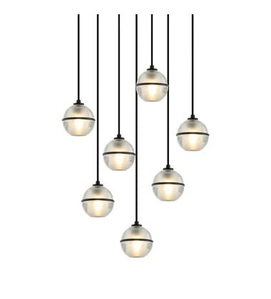  40W G9 Matte Black Metal Pendants (C33107MB) - Matteo