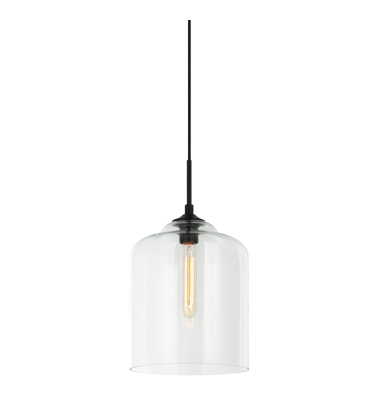  60 Watt Medium E26  Clear Metal Pendant (C41404CL) - Matteo
