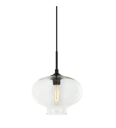  60 Watt Medium E26  Clear Metal Pendant (C41406CL) - Matteo