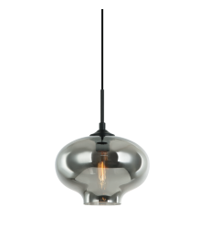  60 Watt Medium E26  Smoke Metal Pendant (C41406SM) - Matteo