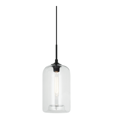  60 Watt Medium E26  Clear Metal Pendant (C41408CL) - Matteo
