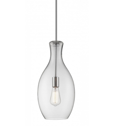  100 Watt Medium E26  Chrome Metal Pendant (C47112CL) - Matteo