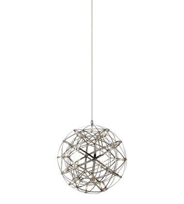  LED TUBE BLUB  Chrome Metal Chandelier (C48616CH) - Matteo