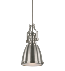  60 Watt Medium E26  Brushed Nickel Metal Pendant (C53801BN) - Matteo