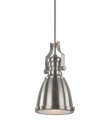  60 Watt Medium E26  Brushed Nickel Metal Pendant (C53801BN) - Matteo