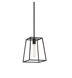  60 Watt Medium E26  Rusty Black Metal Pendant (C57001RB) - Matteo