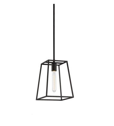  60 Watt Medium E26  Rusty Black Metal Pendant (C57001RB) - Matteo