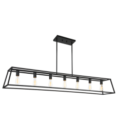  60 Watt Medium E26  Rusty Black Metal Chandelier (C57017RB) - Matteo