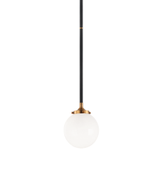  40 Watt Candelabra  Aged Gold Brass Metal Pendant (C58201AGOP) - Matteo
