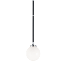  40 Watt Candelabra  Black & Chrome Metal Pendant (C58201CHOP) - Matteo