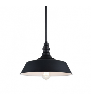 60 Watt Medium E26 Dark Grey Metal Pendant (C58303DG) - Matteo 60 Watt Medium E26 Dark Grey Metal Pendant (C58303DG) - Matteo