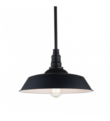 60 Watt Medium E26 Dark Grey Metal Pendant (C58305DG) - Matteo 60 Watt Medium E26 Dark Grey Metal Pendant (C58305DG) - Matteo