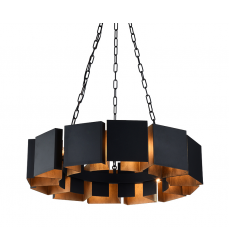  40 Watt G16.5 Candelabra E12 Matte Black Metal Chandelier (C59312MB) - Matteo