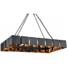  40 Watt G16.5 Candelabra E12 Matte Black Metal Chandelier (C59318MB) - Matteo