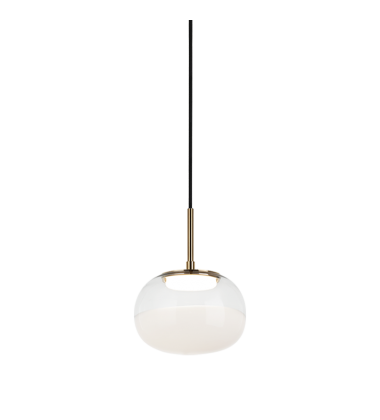  8W LED Aged Gold Brass Metal Pendants (C60501AGWH) - Matteo