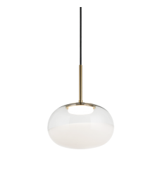 12W LED Aged Gold Brass Metal Pendants (C60511AGWH) - Matteo