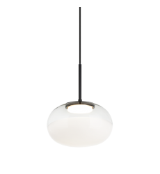  12W LED Matte Black Metal Pendants (C60511MBWH) - Matteo