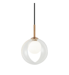  5W LED G9 Aged Gold Brass Metal Pendants (C60601AGCL) - Matteo