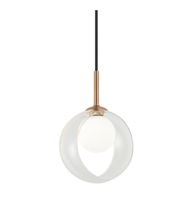  5W LED G9 Aged Gold Brass Metal Pendants (C60601AGCL) - Matteo