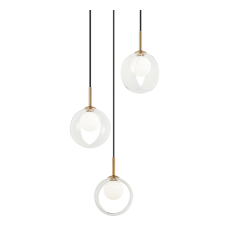  5W LED G9 Aged Gold Brass Metal Pendants (C60603AGCL) - Matteo