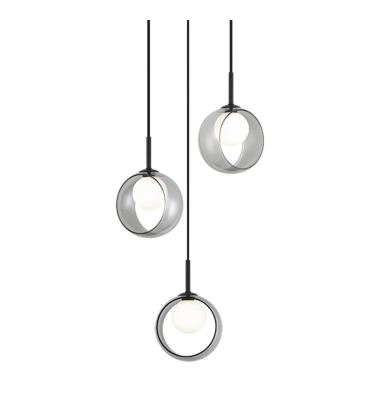  5W LED G9 Black Metal Pendants (C60603BKSM) - Matteo