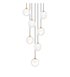  5W LED G9 Aged Gold Brass Metal Pendants (C60607AGCL) - Matteo