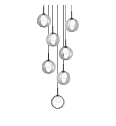  5W LED G9 Black Metal Pendants (C60607BKSM) - Matteo