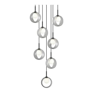  5W LED G9 Black Metal Pendants (C60607BKSM) - Matteo