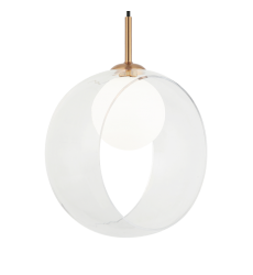  5W LED G9 Aged Gold Brass Metal Pendants (C60611AGCL) - Matteo