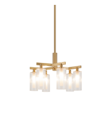  5W LED G9 Aged Gold Brass Metal Chandelier (C60806AG) - Matteo