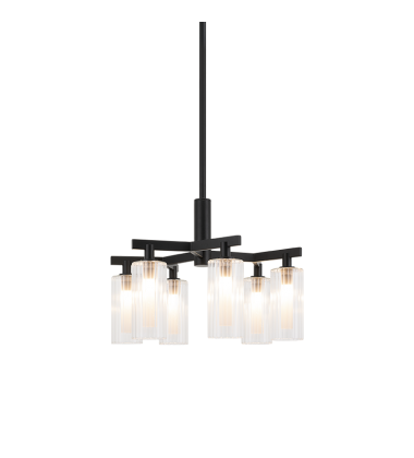  5W LED G9 Black Metal Chandelier (C60806BK) - Matteo