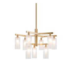  5W LED G9 Aged Gold Brass Metal Chandelier (C60809AG) - Matteo