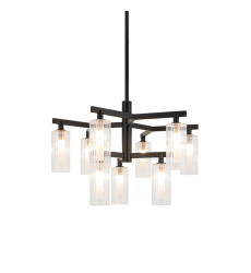  5W LED G9 Black Metal Chandelier (C60809BK) - Matteo