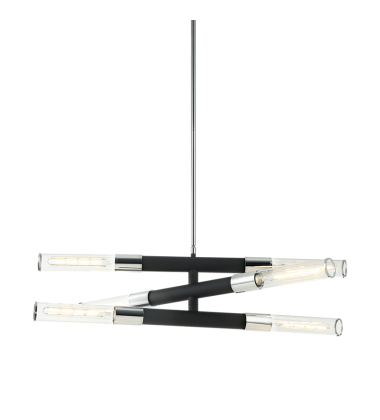  40 Watt Medium E26  Matte Black Metal Pendant (C61206MBCH) - Matteo