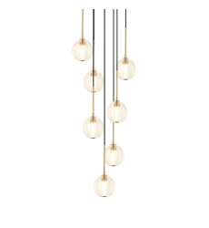 40W G9 Aged Gold Brass Metal Pendants (C61607AGCL) - Matteo
