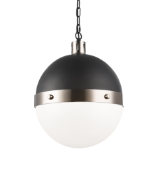  60 Watt Medium E26  Brushed Nickel Metal Pendant (C61803BNOP) - Matteo