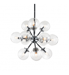  40 Watt Candelabra E12  Chrome Metal Chandelier (C62812CHCL) - Matteo