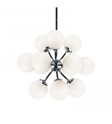  40 Watt Candelabra E12  Chrome Metal Chandelier (C62812CHOP) - Matteo