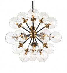  40 Watt Candelabra E12  Aged Gold Brass Metal Chandelier (C62818AGCL) - Matteo