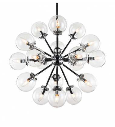  40 Watt Candelabra E12  Chrome Metal Chandelier (C62818CHCL) - Matteo