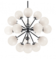  40 Watt Candelabra E12  Chrome Metal Chandelier (C62818CHOP) - Matteo