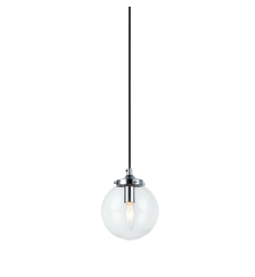  40 Watt Candelabra E12  Chrome Metal Pendant (C63001CHCL) - Matteo