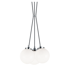  40 Watt Candelabra E12  Chrome Metal Pendant (C63003CHOP) - Matteo