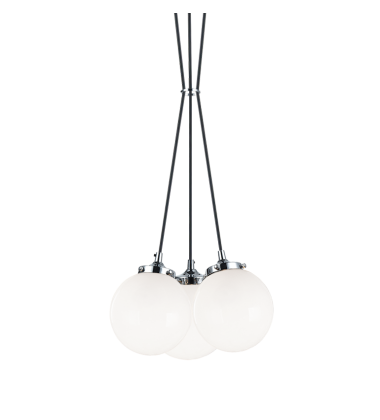  40 Watt Candelabra E12  Chrome Metal Pendant (C63003CHOP) - Matteo