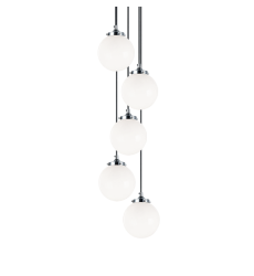  40 Watt Candelabra E12  Chrome Metal Pendant (C63005CHOP) - Matteo