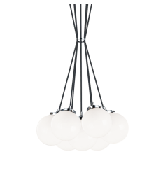  40 Watt Candelabra E12  Chrome Metal Pendant (C63007CHOP) - Matteo