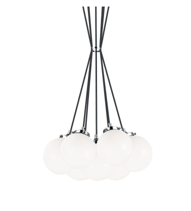 40 Watt Candelabra E12  Chrome Metal Pendant (C63007CHOP) - Matteo