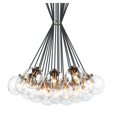 40 Watt Candelabra E12  Aged Gold Brass Metal Chandelier (C63019AGCL) - Matteo