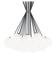  40 Watt Candelabra E12  Aged Gold Brass Metal Chandelier (C63019AGOP) - Matteo
